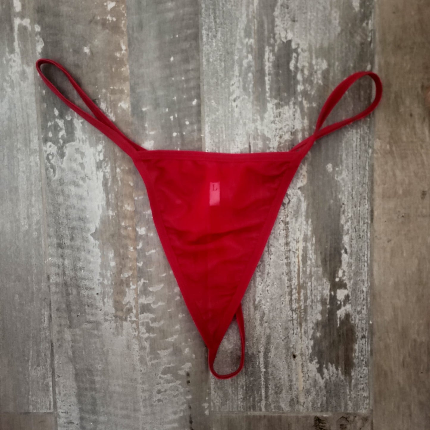 Pantie tanga color vino semitransparente