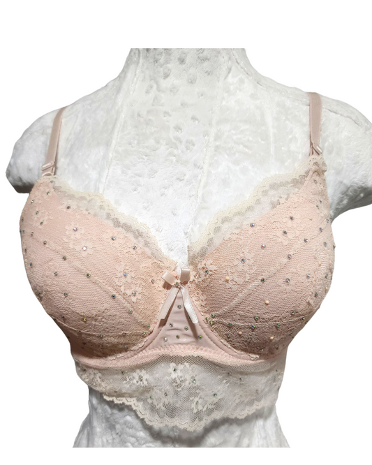 Bra crema con puntilla 40C