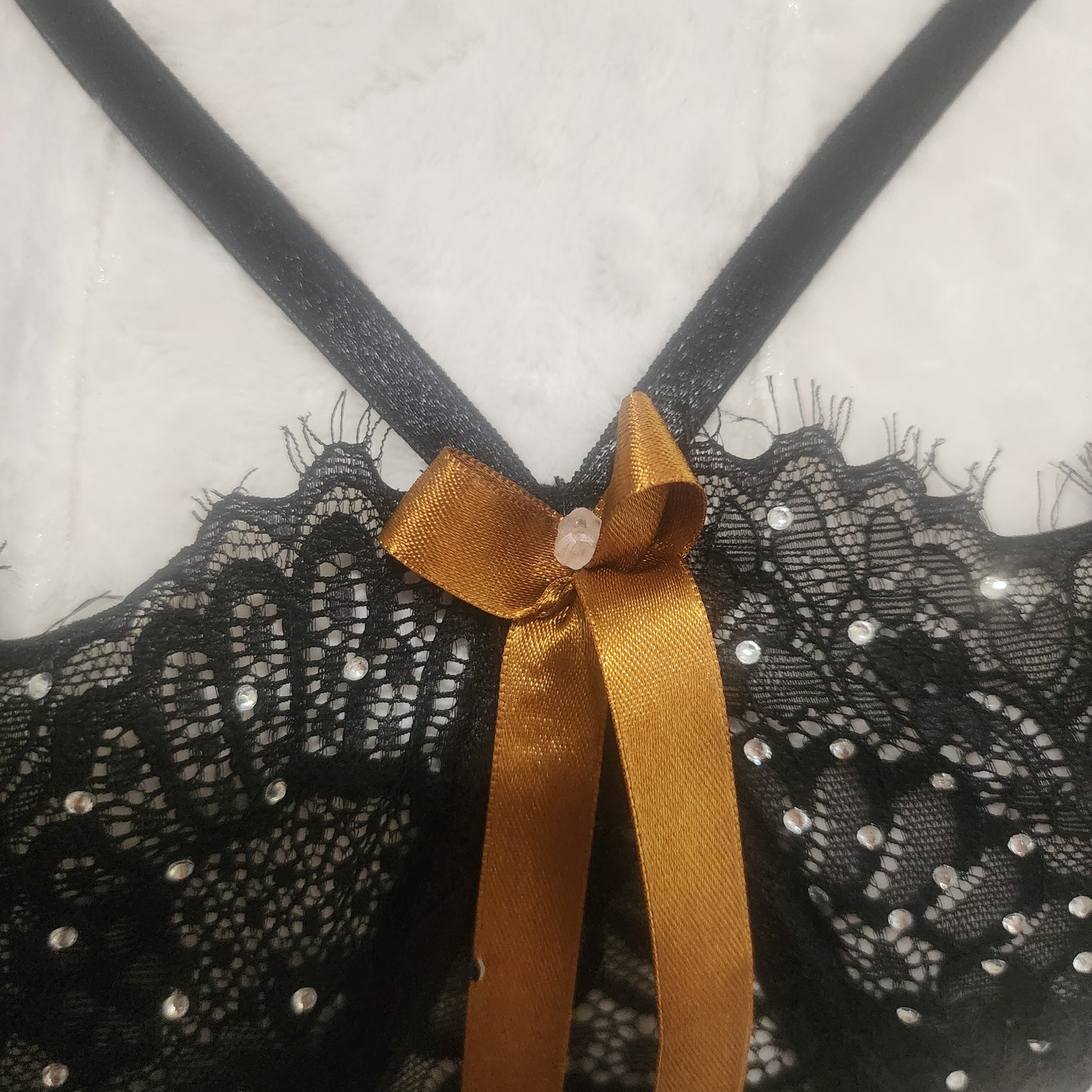 Bra small negro de encaje
