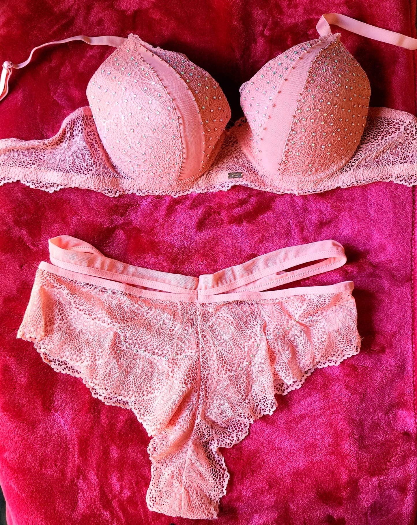 Set de dos piezas color peach