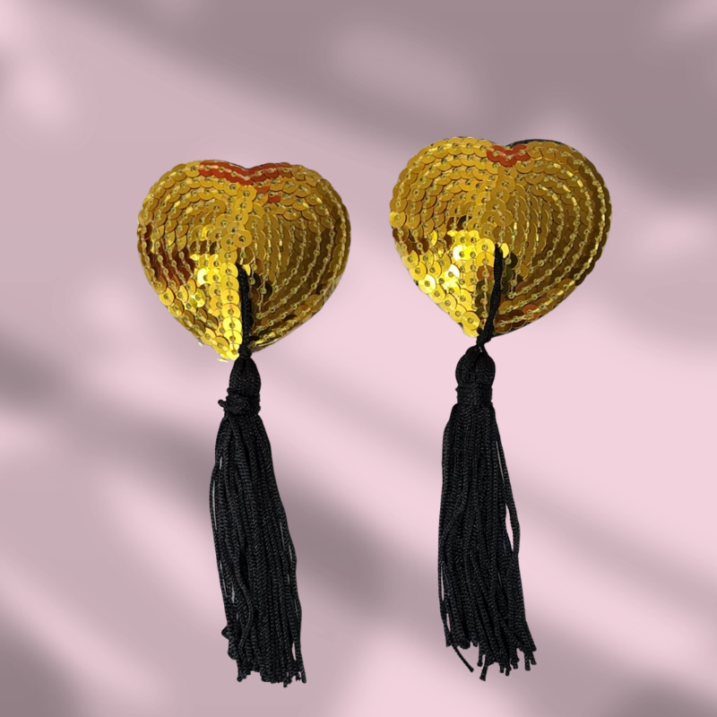 Nippies o tapa pezones Dorada con borla